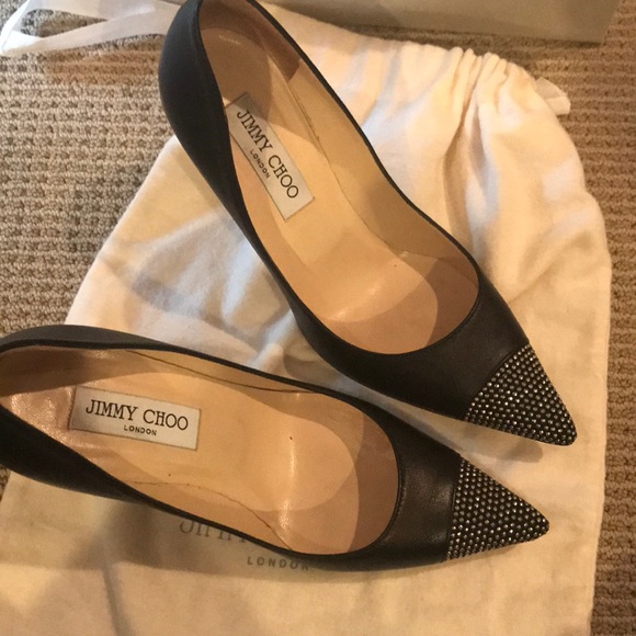 Jimmy Choo Shoes - 🔴 JIMMY CHOO BLACK SHOE WITH STUDS